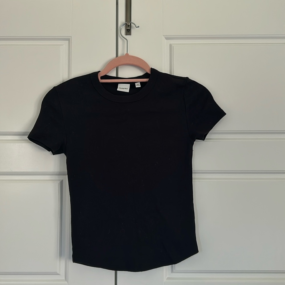 Sundays best plain black t-shirt